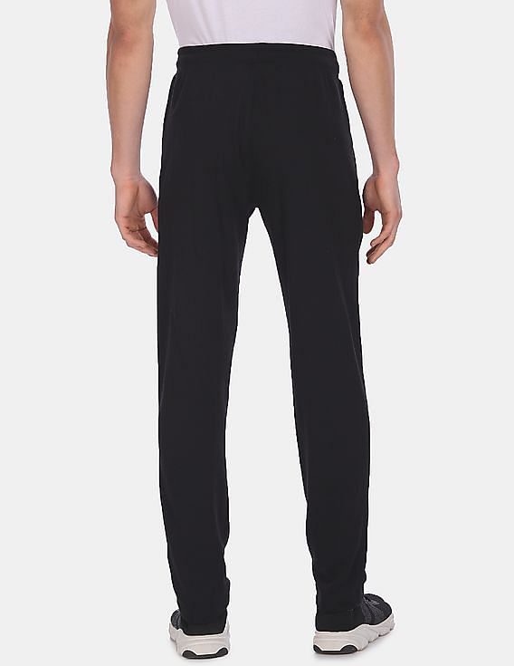 Black USPA INNERWEAR MEN TRACK PANT