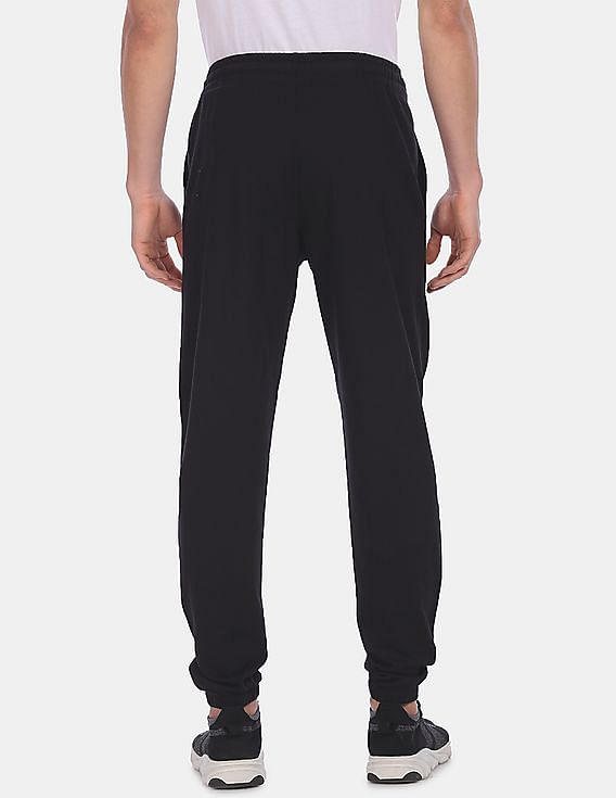 Black USPA INNERWEAR MEN JOGGER PANT