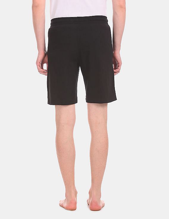 Black USPA INNERWEAR MEN SHORTS