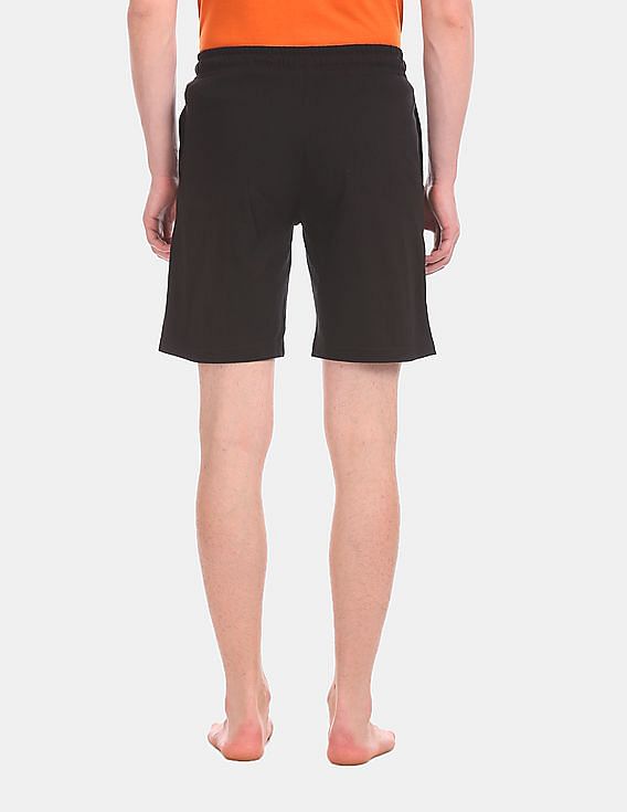 Black USPA INNERWEAR MEN SHORTS