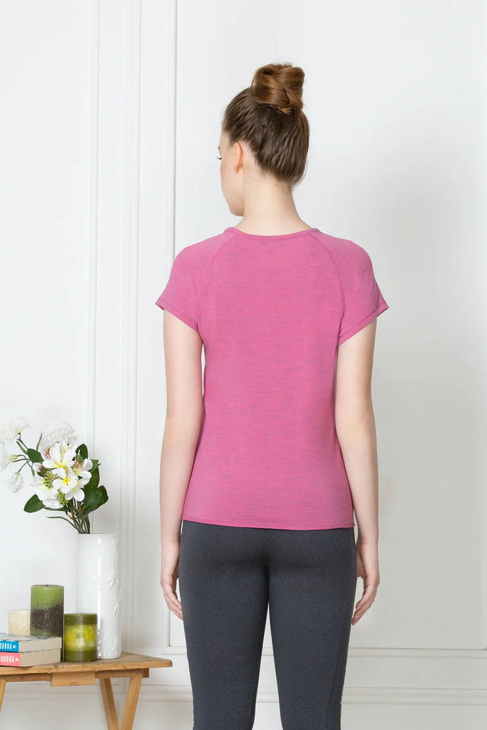 PINK BLUSH VAN HEUSEN WOMEN YOGA TEE