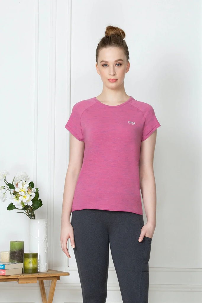 PINK BLUSH VAN HEUSEN WOMEN YOGA TEE