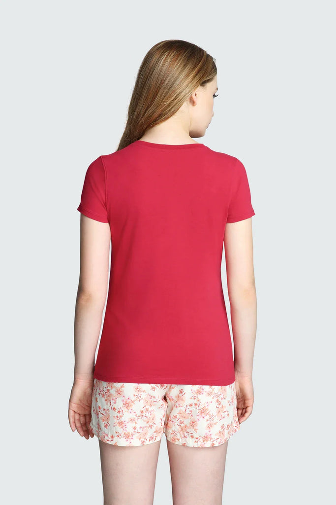 RED VANHEUSEN Women's V Neck Tee