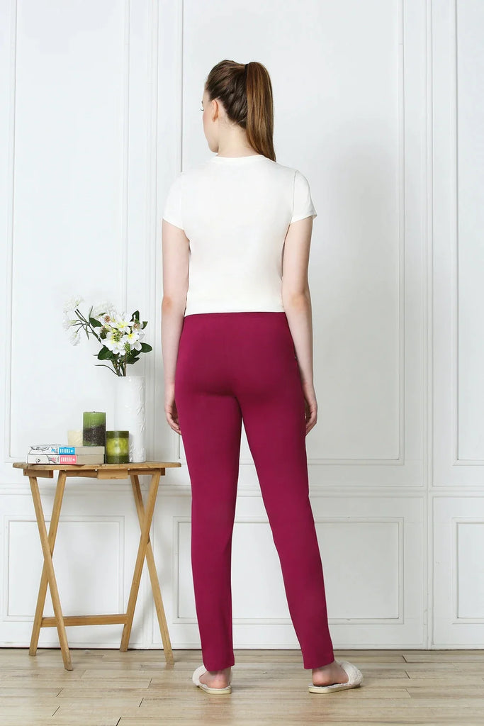 BURGUNDY Van Heusen Women's Stretch Lounge pants