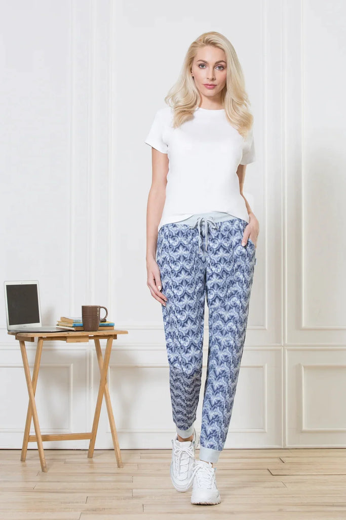 BLUE OPAL VanHueSen PRINTED joggers Made of combed cotton stretch For Women