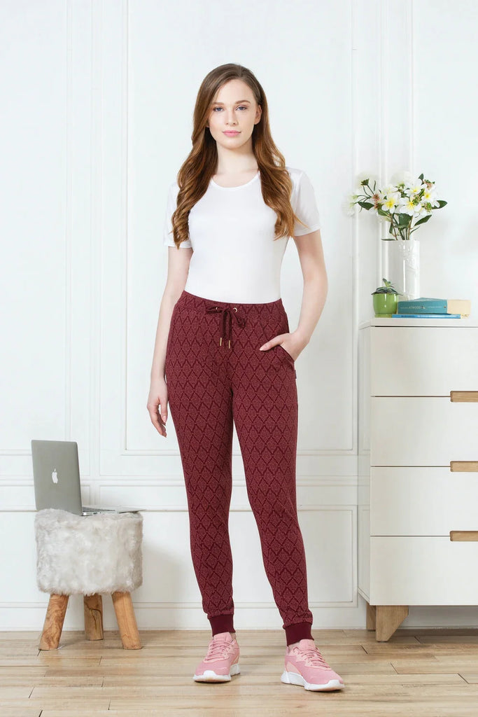 DAMASK BASE VanHueSen PRINTED joggers Made of combed cotton stretch For Women