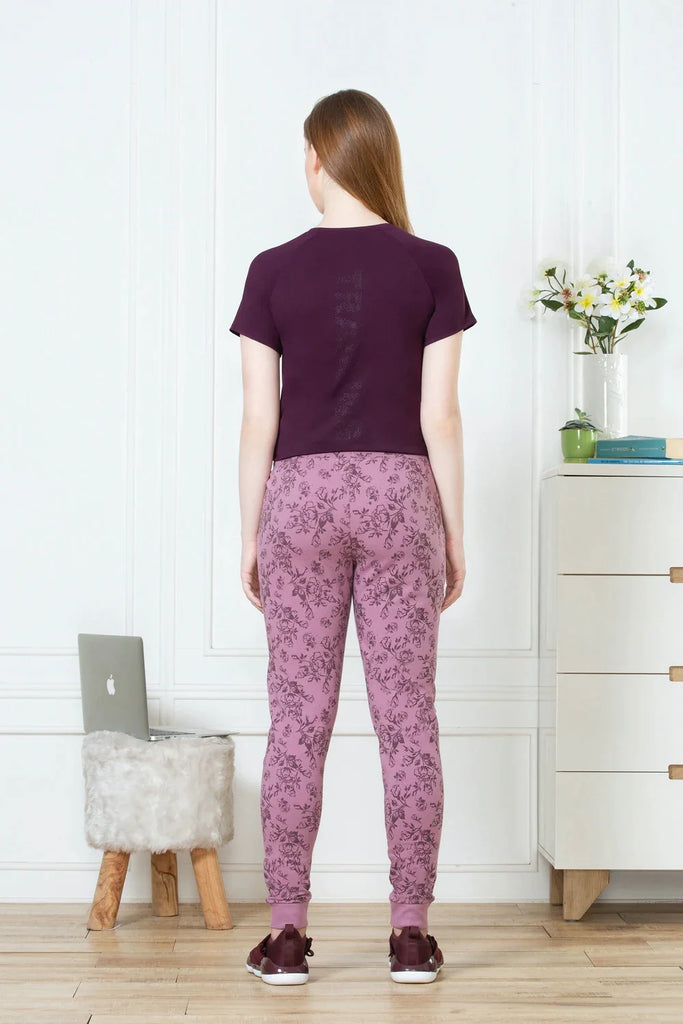 ROSE VanHueSen PRINTED joggers Made of combed cotton stretch For Women