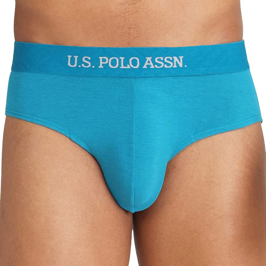 Enamel Blue USPA I702 Men Solid Brief Underwear