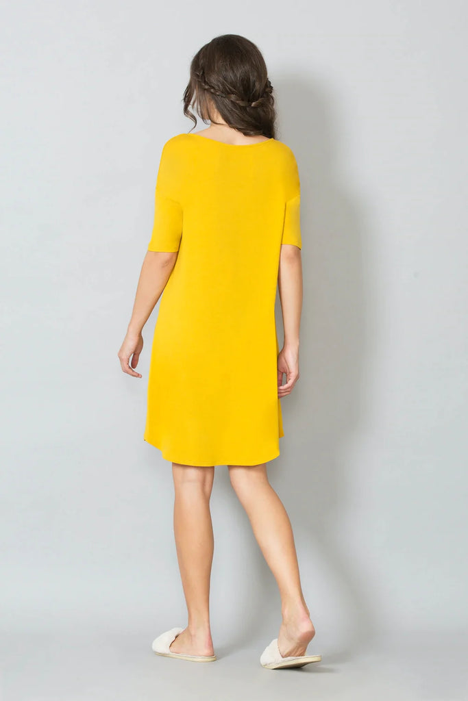 YELLOW TUNIC DRESS