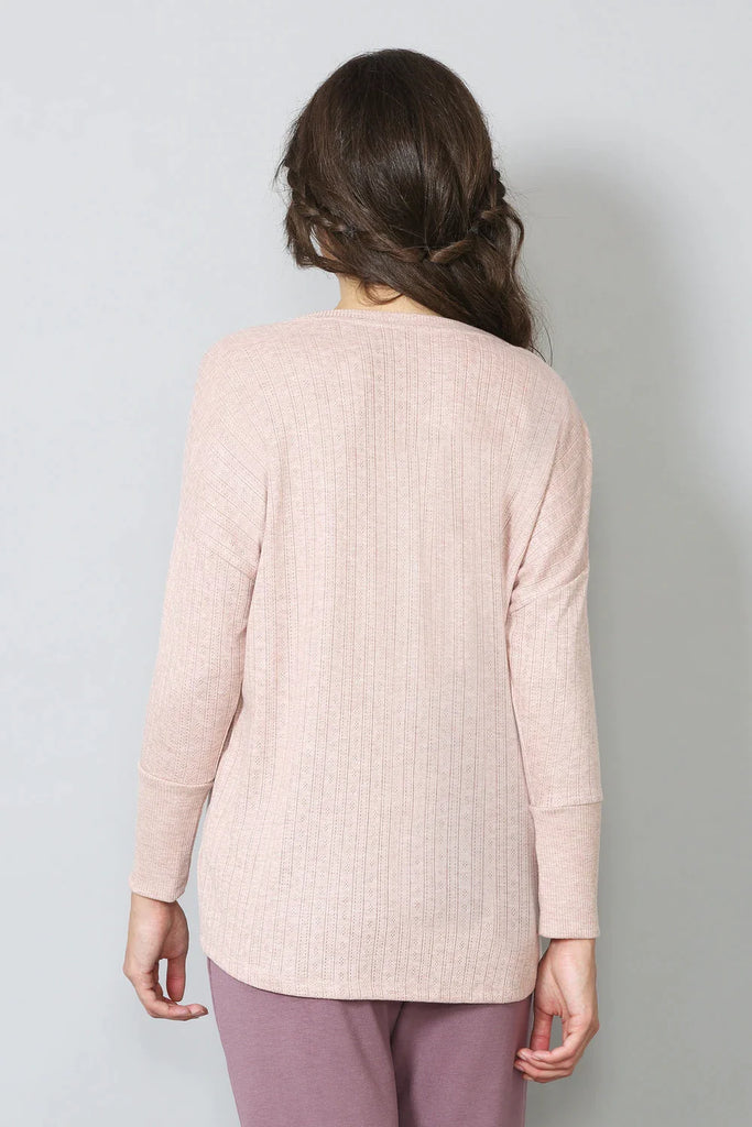 PINK Van Heusen COZY COMFORT LONG SLEEVE TEE FOR WOMEN