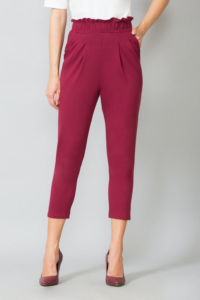 WINE Van Heusen Women's Ruffle pants