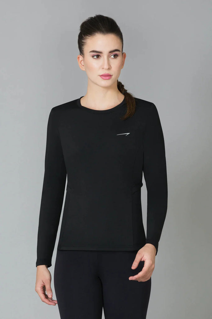 BLACK VAN HEUSEN VENT IT OUT WORKOUT WOMEN's TEE