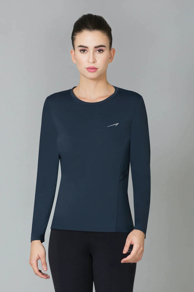 DARK NAVY VAN HEUSEN VENT IT OUT WORKOUT WOMEN's TEE