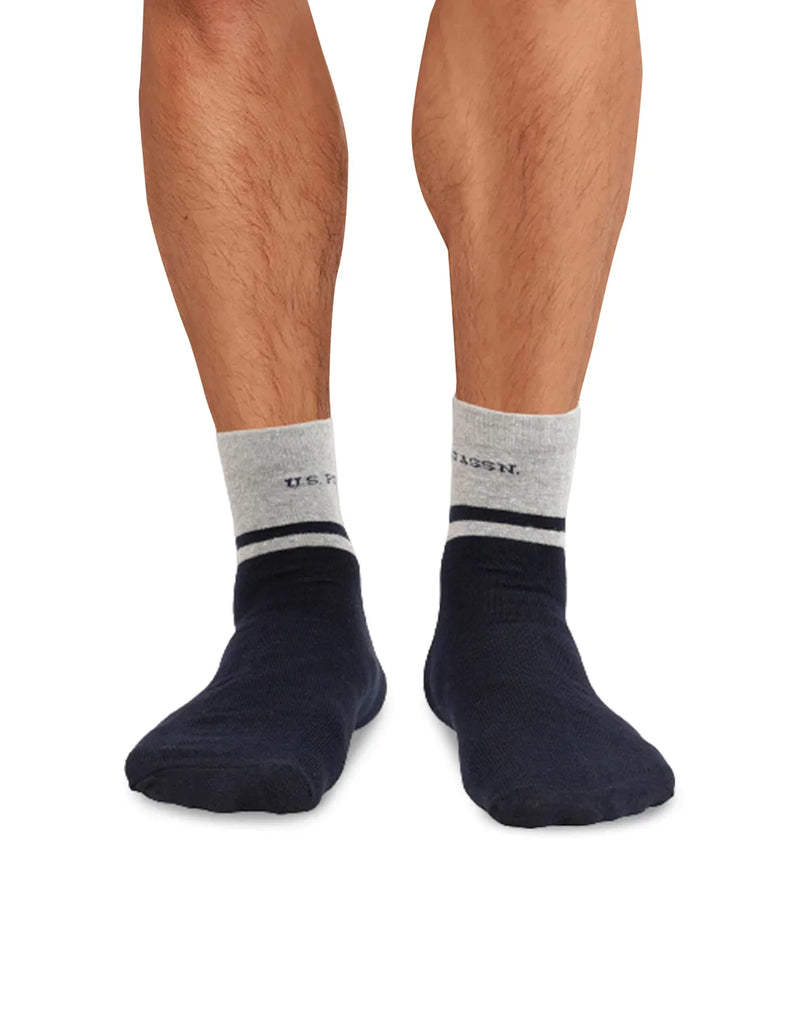 ASSORTED USPA INNERWEAR Men's Crew Length Socks