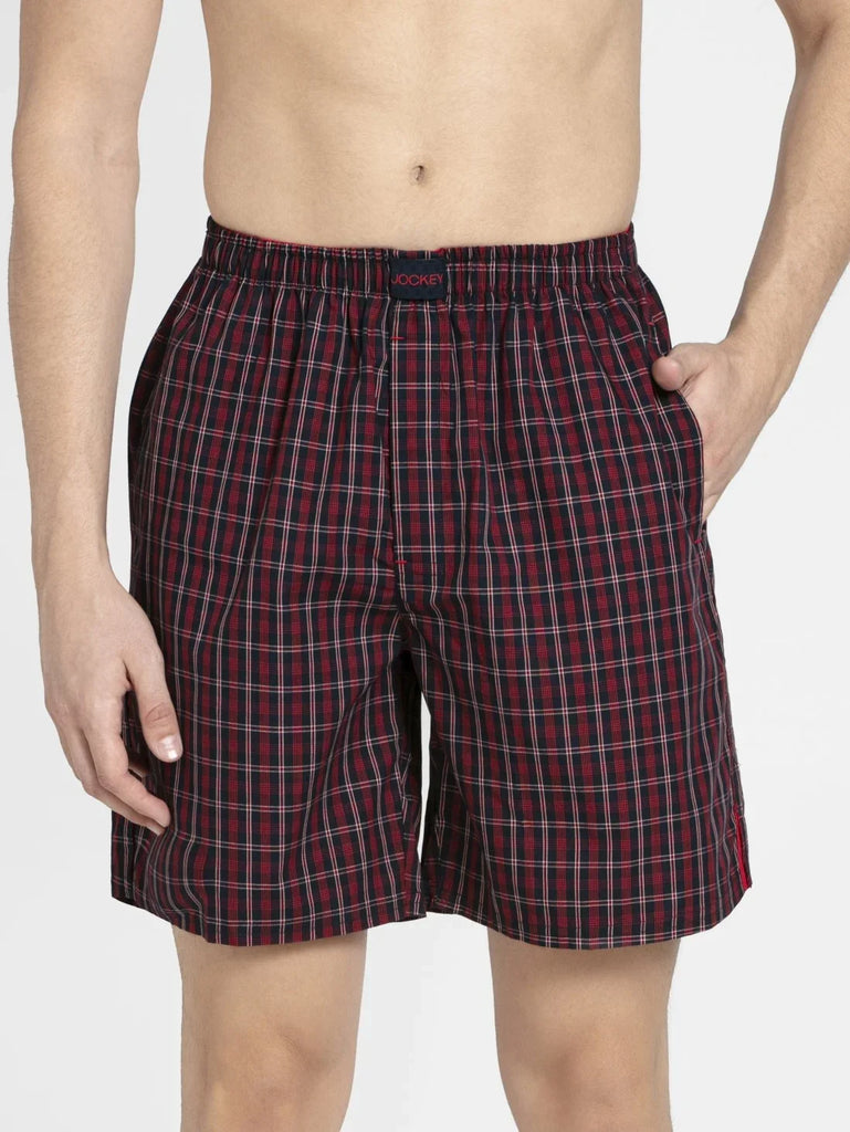 Assorted Checks JOCKEY Men's Checkered Boxer Shorts