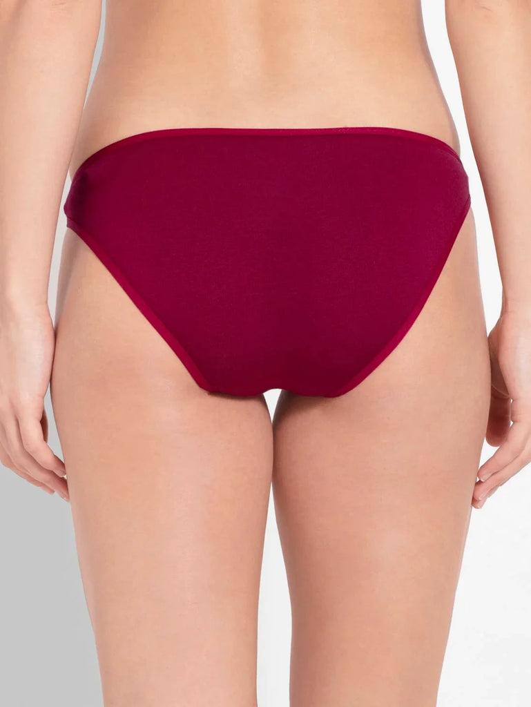 Beet Red JOCKEY Women's Low Waist Bikini.