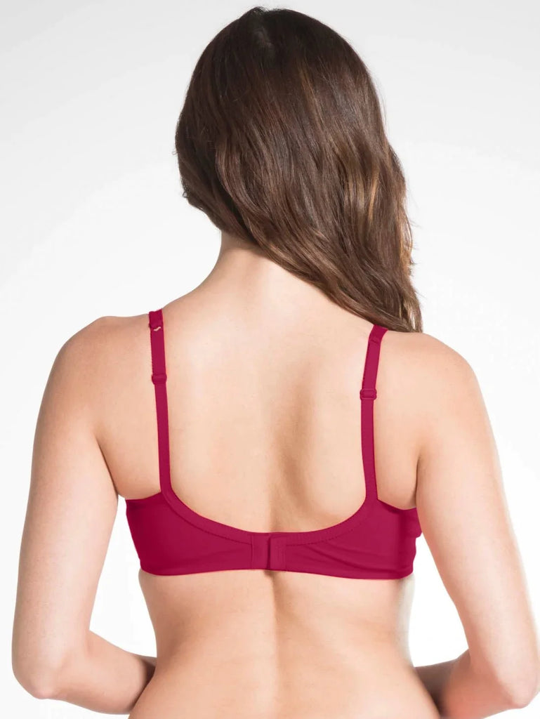 Beet Red JOCKEY Women's Plus Size Bra.