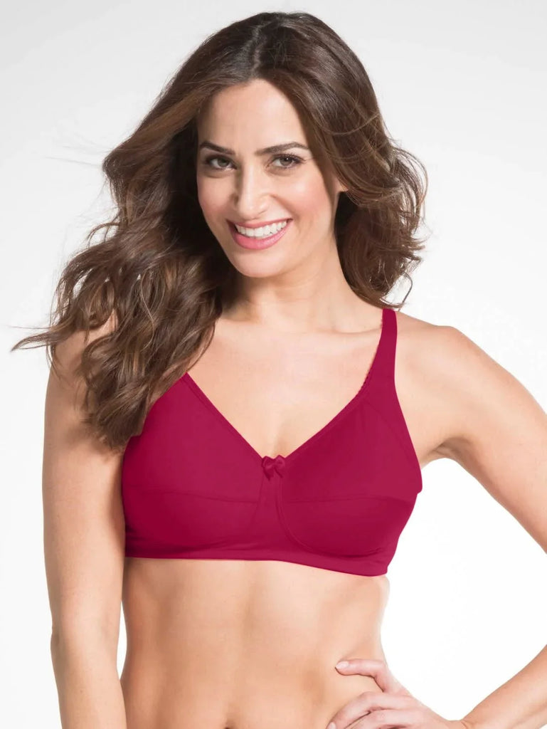 Beet Red JOCKEY Women's Plus Size Bra.