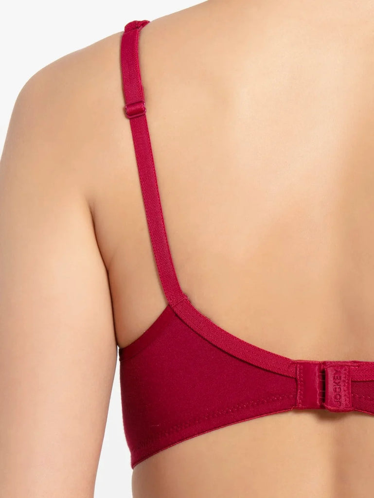 Beet Red Jockey wirefree non padded Everyday bra for women