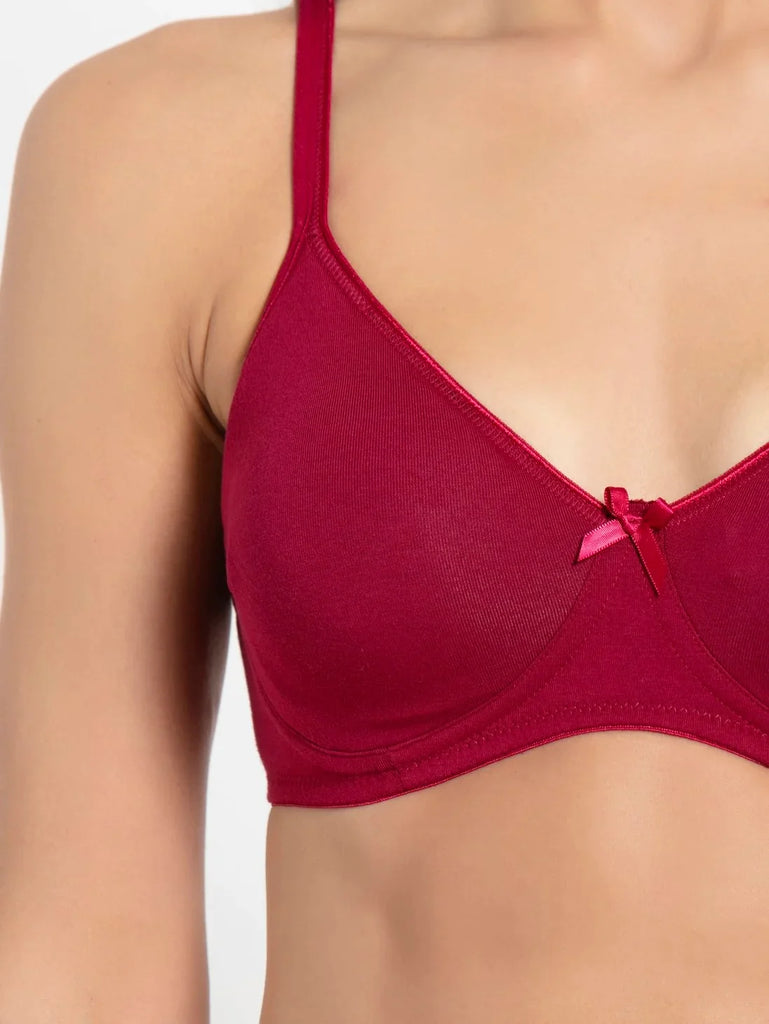 Beet Red Jockey wirefree non padded Everyday bra for women