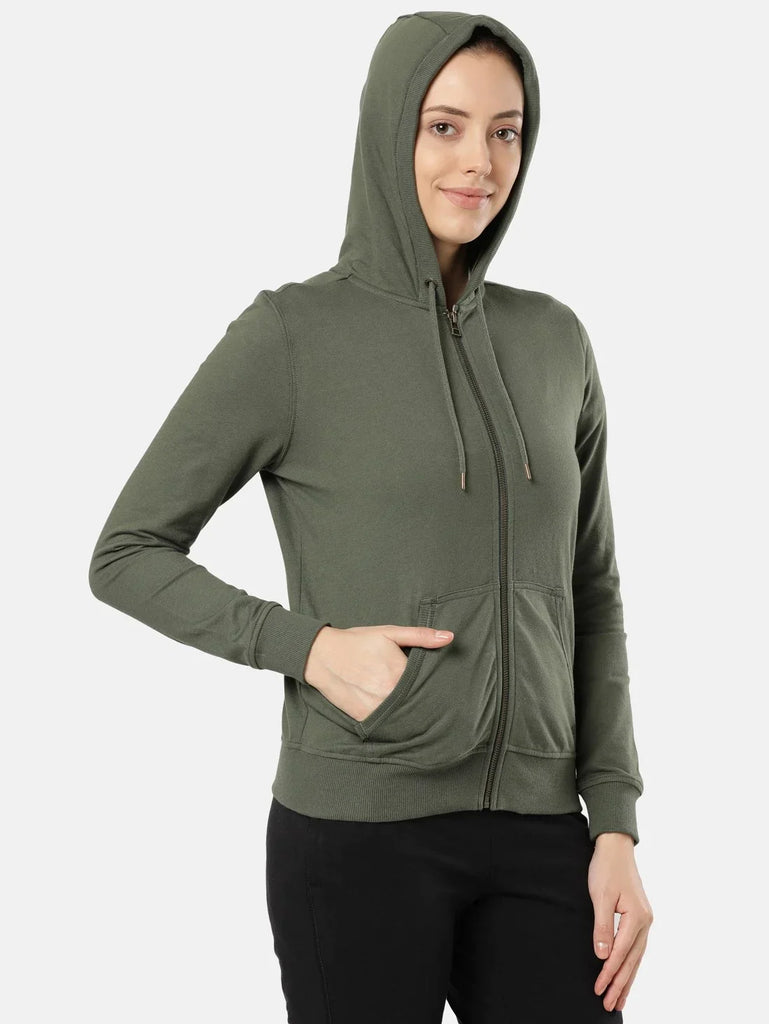 Beetle JOCKEY Women's Cotton French Terry Fabric Hoodie Jacket