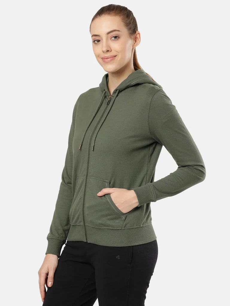 Beetle JOCKEY Women's Cotton French Terry Fabric Hoodie Jacket