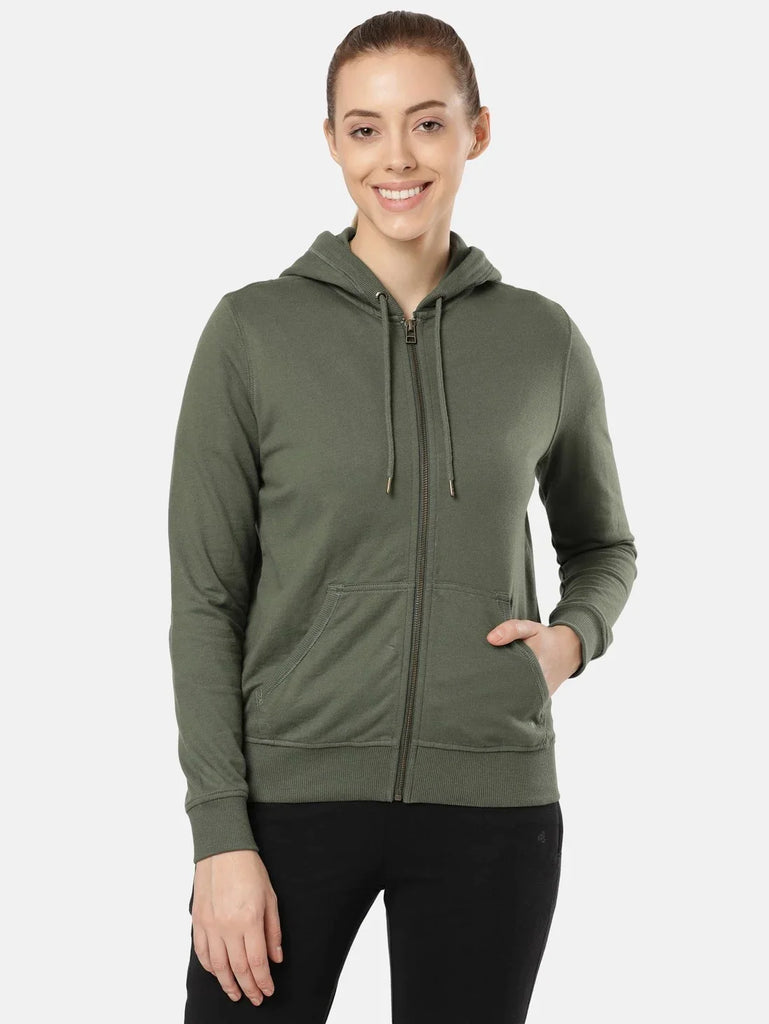 Beetle JOCKEY Women's Cotton French Terry Fabric Hoodie Jacket