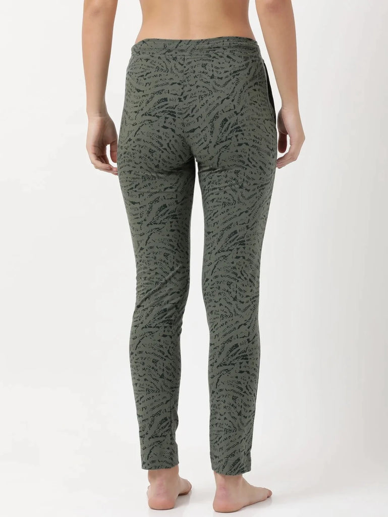 Beetle Printed Slim Fit JOCKEY Women's Trackpants 