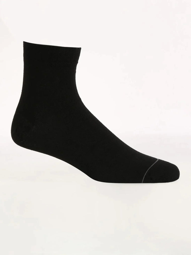 Black Jockey Men's Modal Cotton Stretch Ankle Length Socks with Stay Fresh Treatment