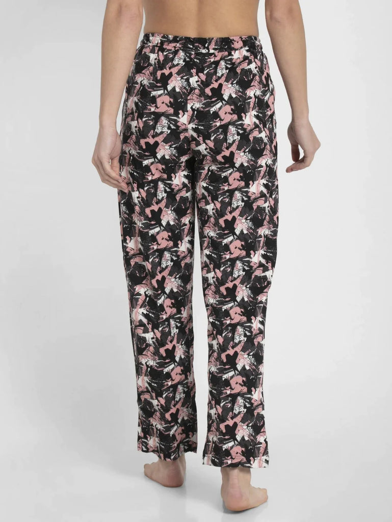 Black Assorted Prints JOCKEY Women's Relaxed Fit Pyjama.