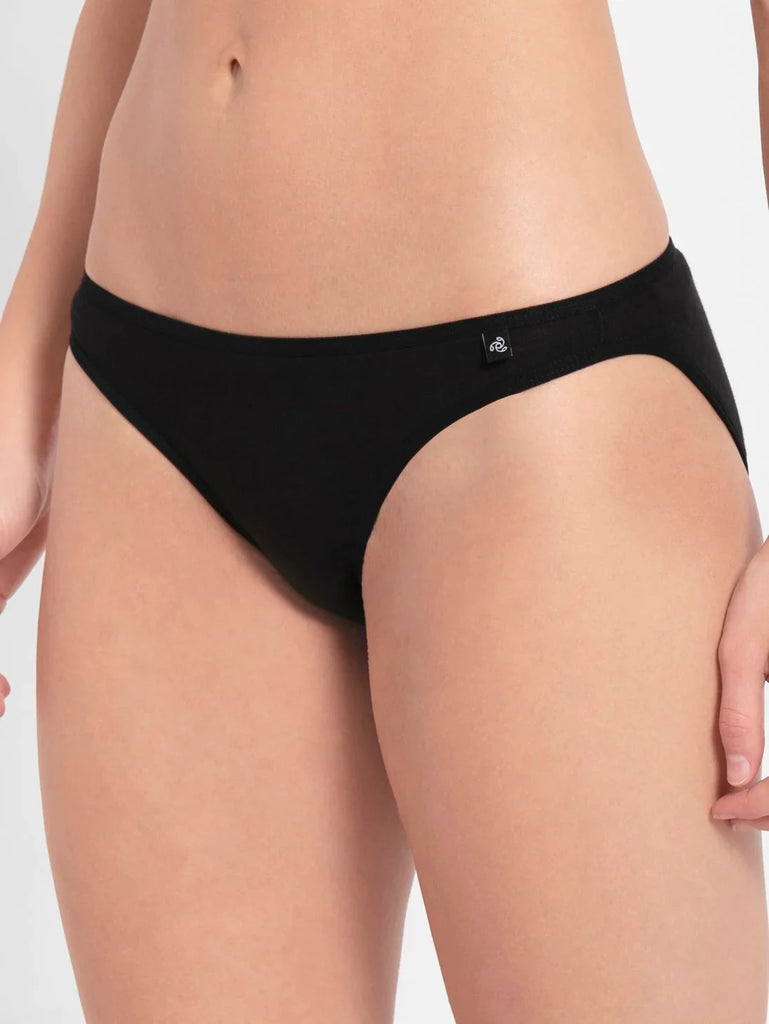 Black JOCKEY Women's Low Waist Bikini.