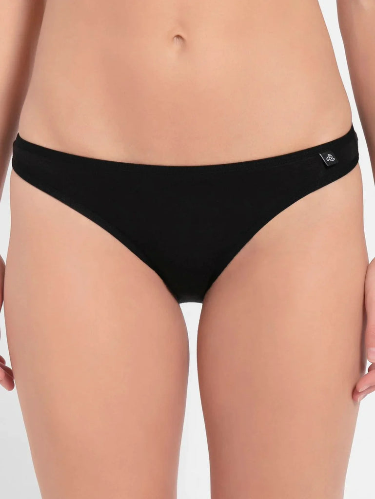 Black JOCKEY Women's Low Waist Bikini.