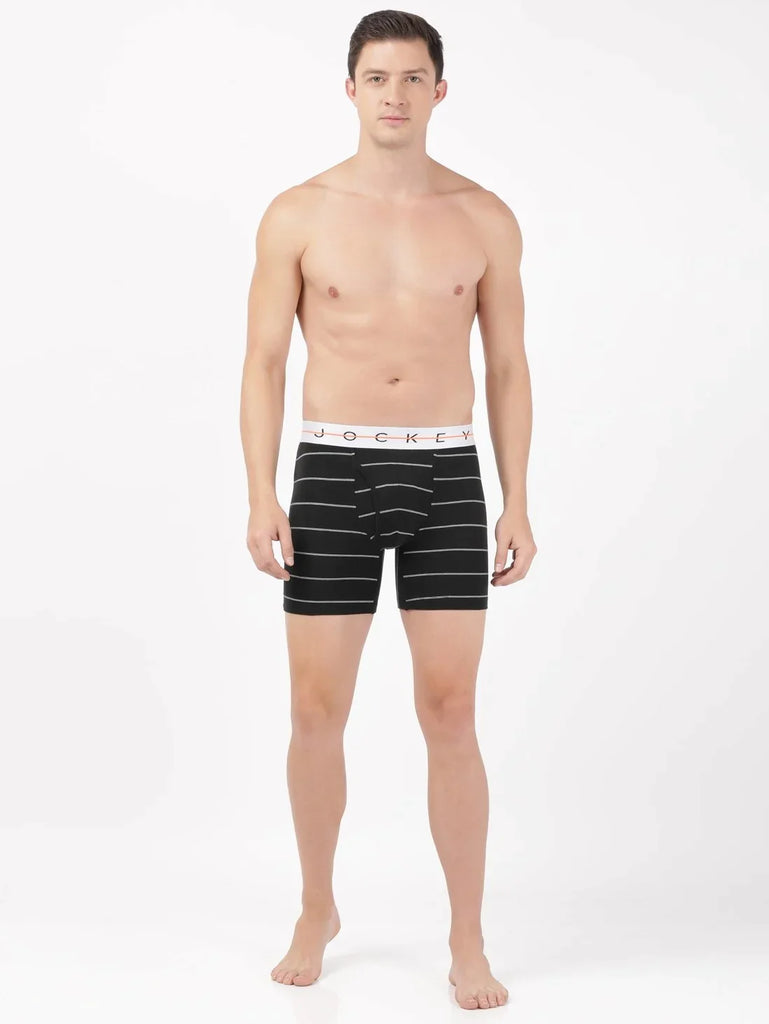 Black 2 Jockey Boxer Brief Underwear