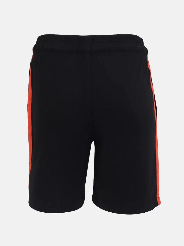 Black JOCKEY Boy's Super Combed Cotton Printed Shorts