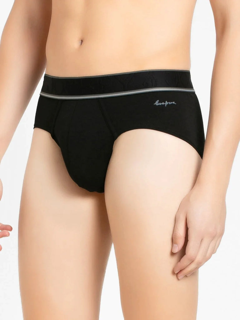 Black Jockey Solid Brief For Men