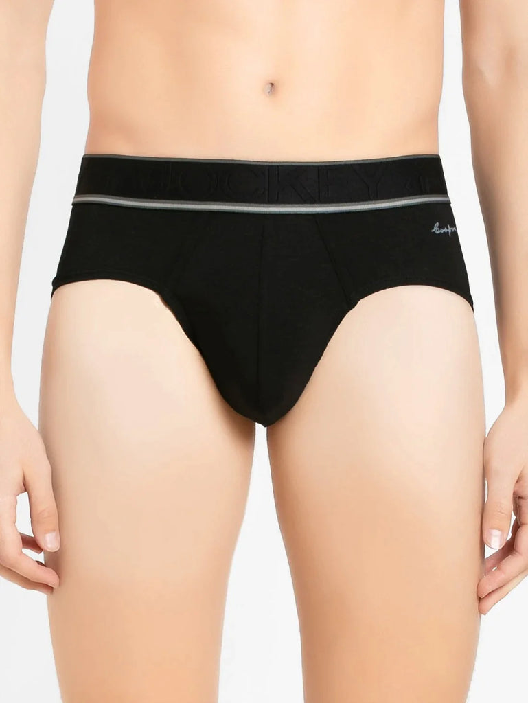 Black Jockey Solid Brief For Men