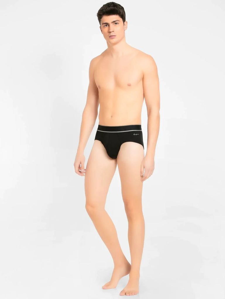 Black Jockey Solid Brief For Men