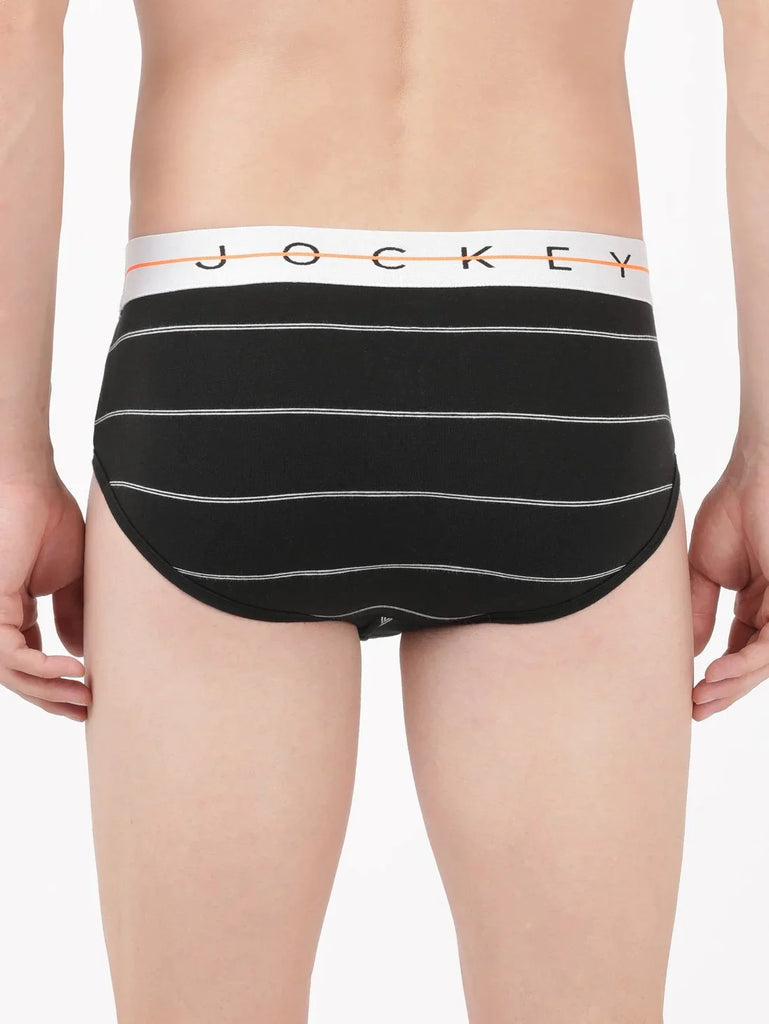 Black Jockey Printed Brief Underwear