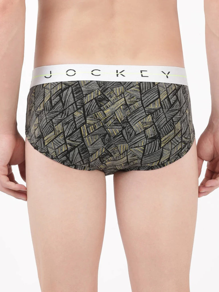 Black 2 Jockey Printed Brief Underwear