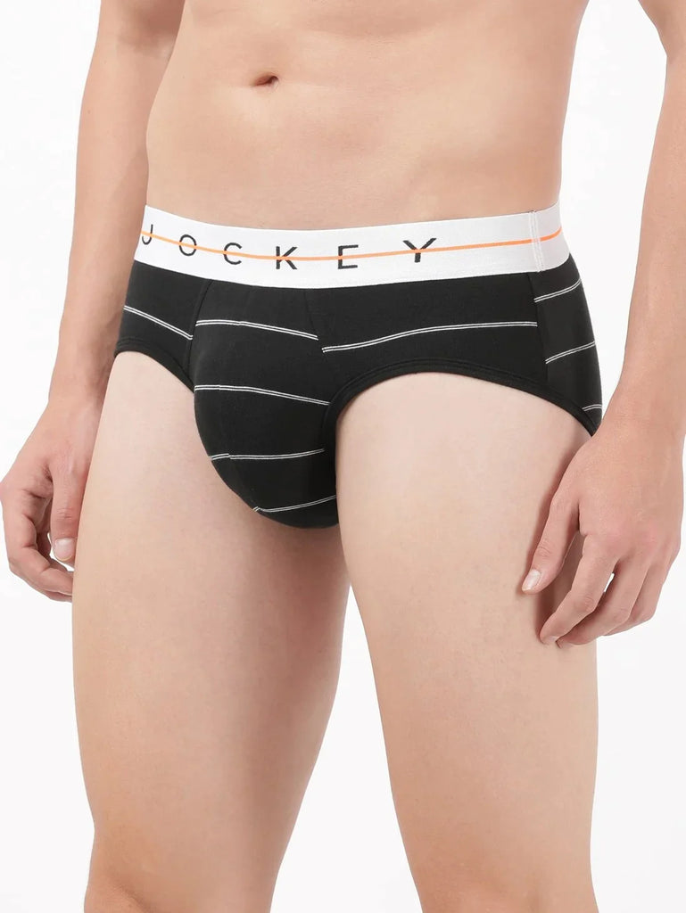 Black Jockey Printed Brief Underwear