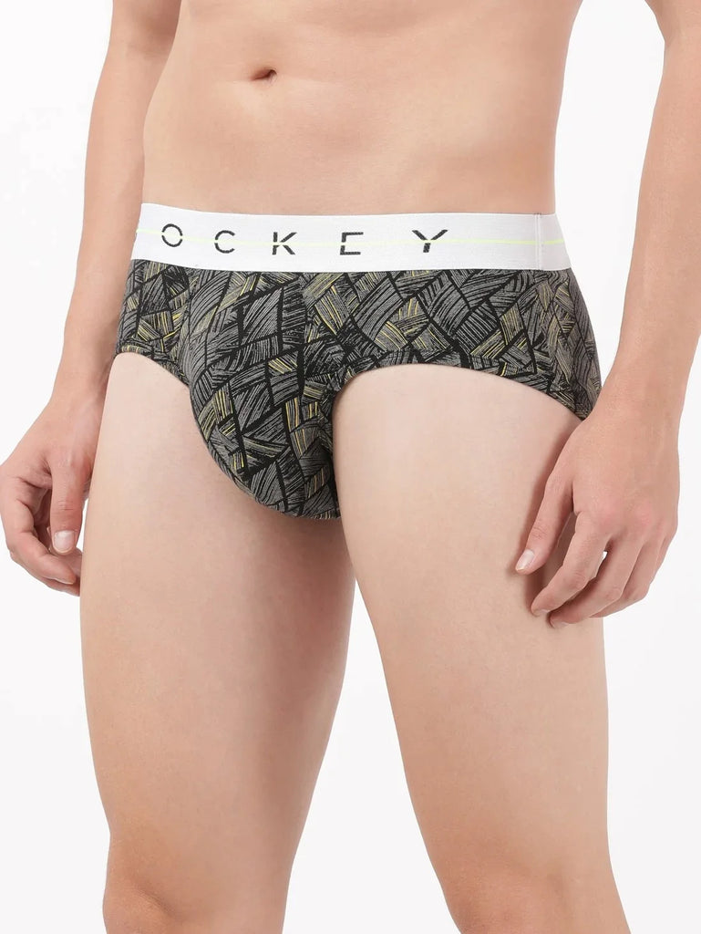 Black 2 Jockey Printed Brief Underwear