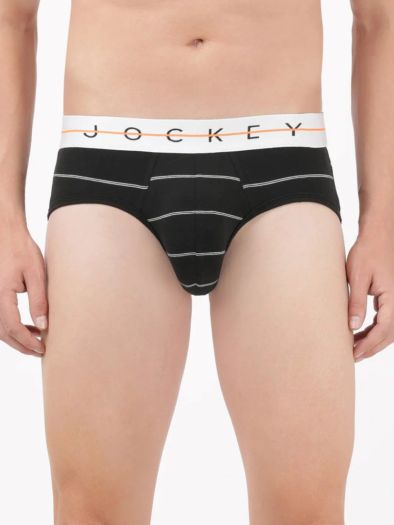 Black Jockey Printed Brief Underwear