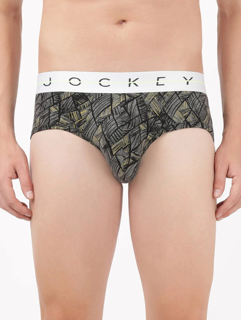 Black 2 Jockey Printed Brief Underwear