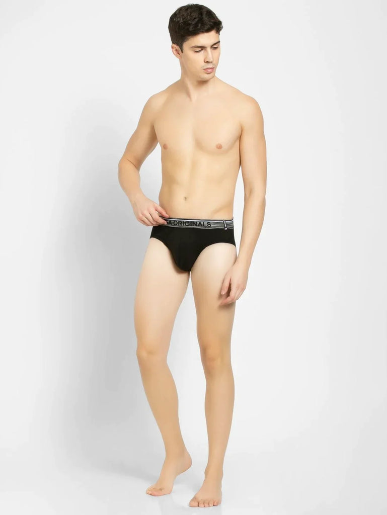 Black Jockey Solid Brief Underwear for men