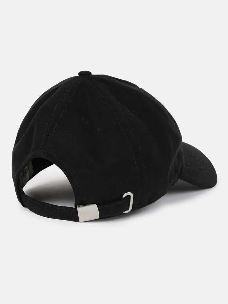 Black Jockey Solid Cap with Adjustable Back Closure