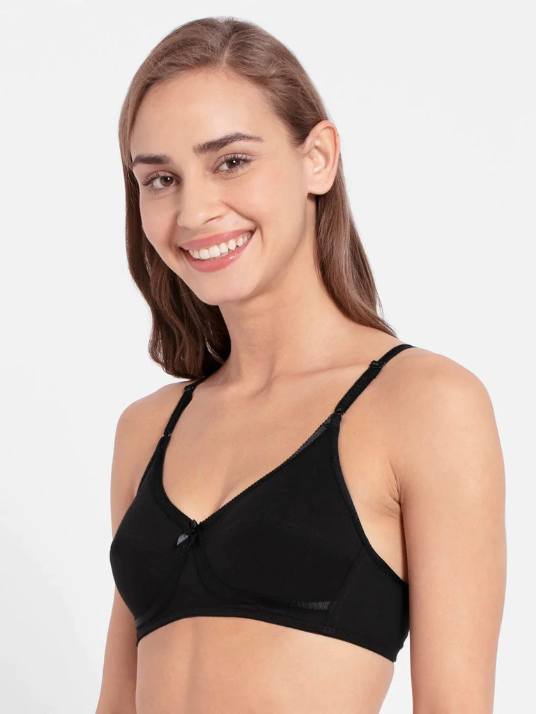 Black JOCKEY Women's Wirefree Everyday Bra.