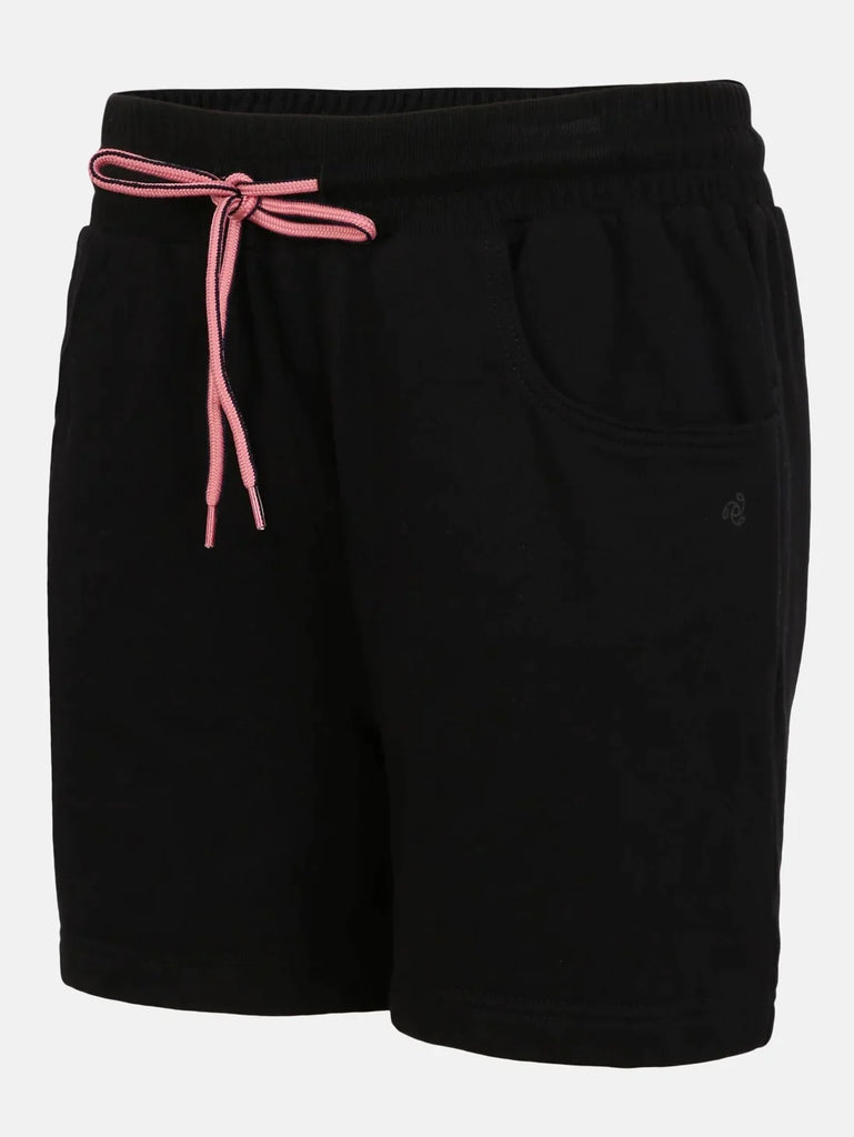 Black JOCKEY Girl's Regular Fit Solid Shorts