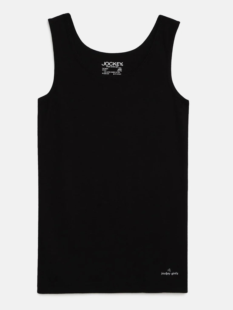 Black JOCKEY Girl's Solid Tank Top