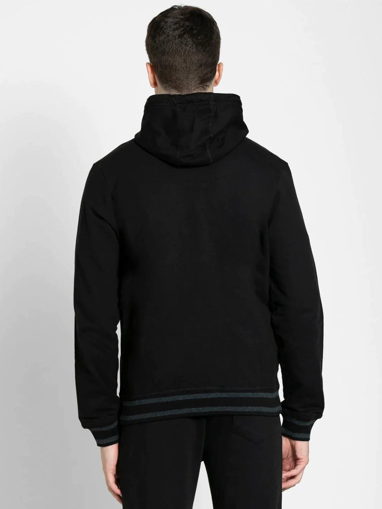 Black JOCKEY Men's Super Combed Cotton French Terry Hoodie