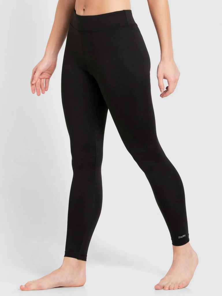 Black JOCKEY Women's Performance Leggings.